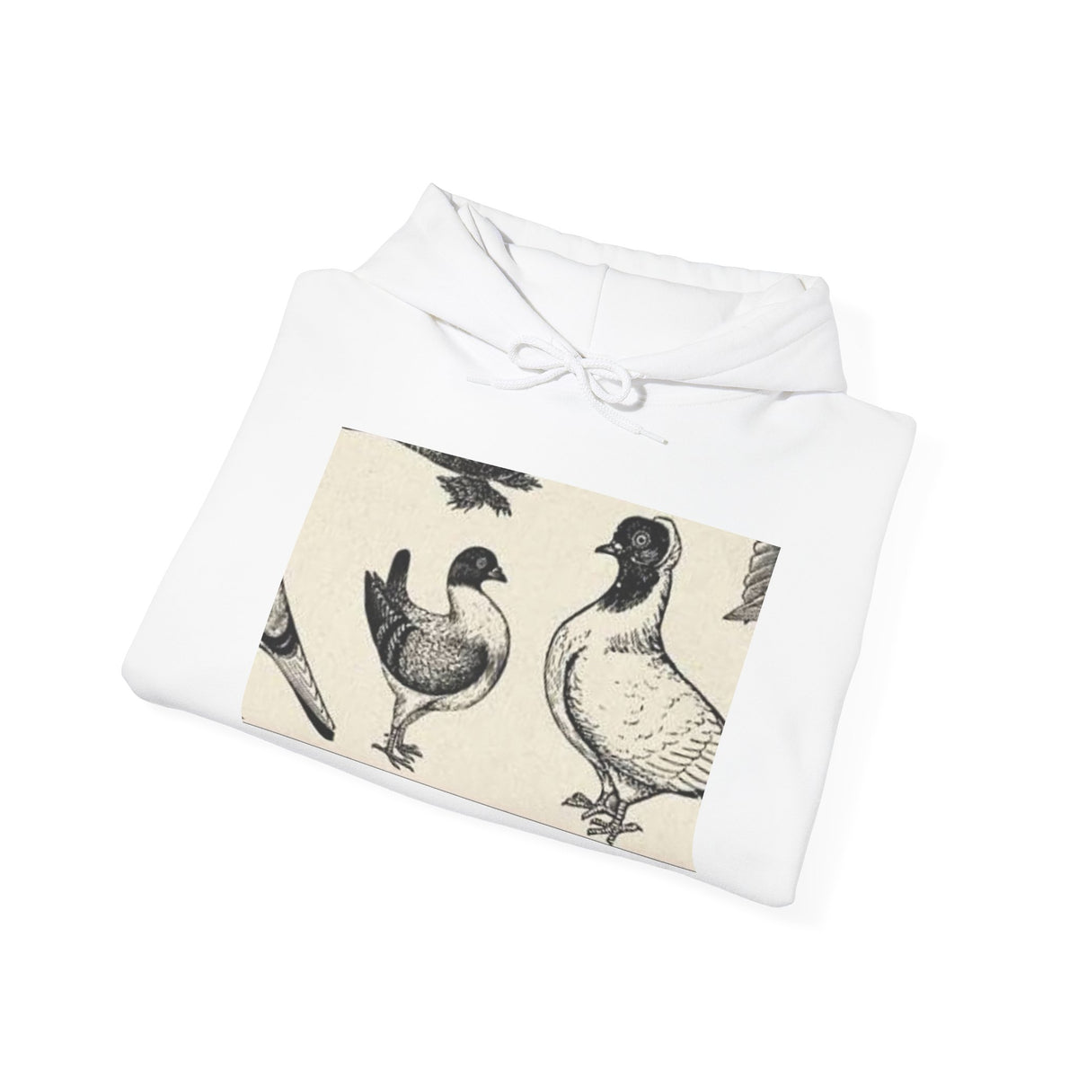 Duck Sketch Hoodie – Vintage Poultry Illustration Pullover