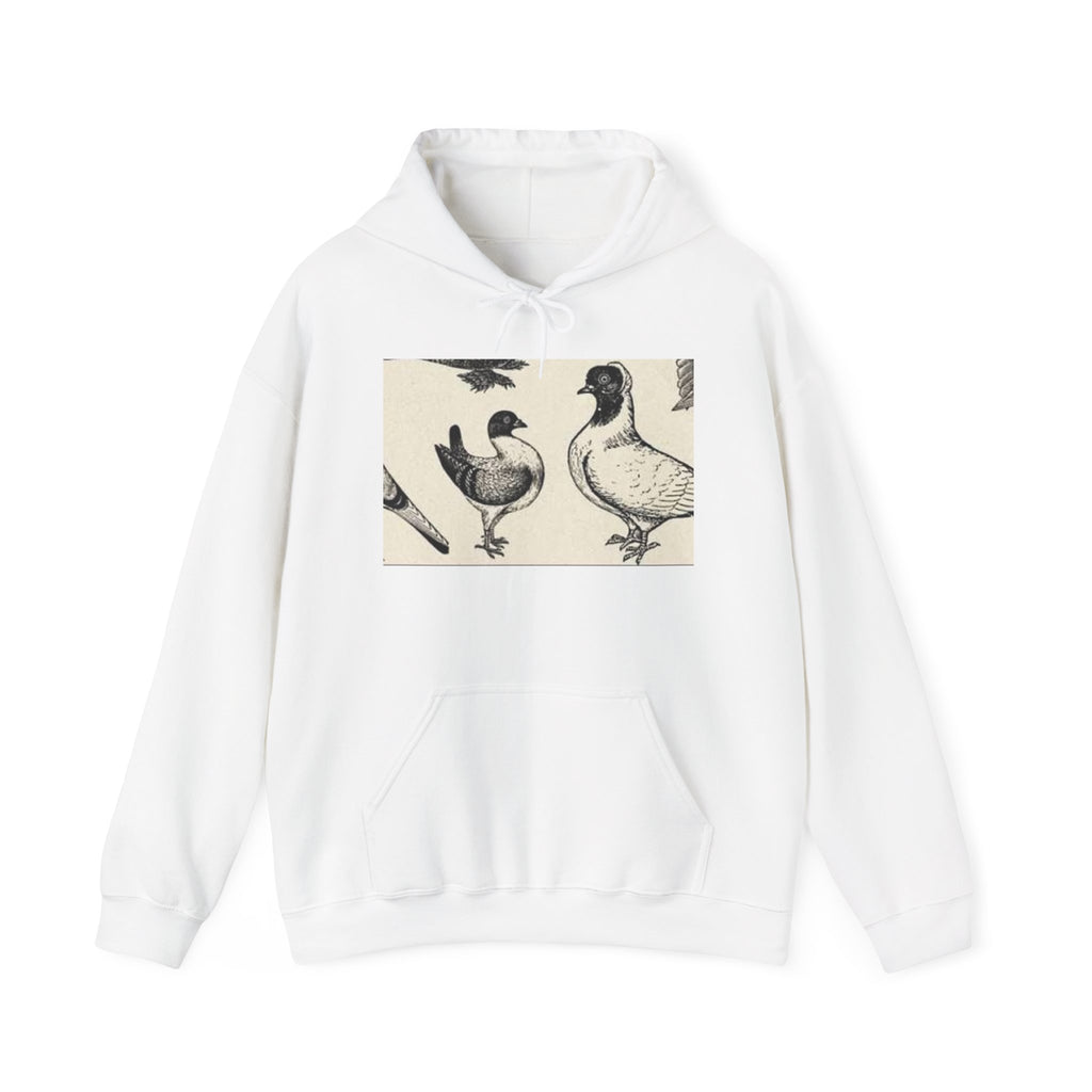 Duck Sketch Hoodie – Vintage Poultry Illustration Pullover