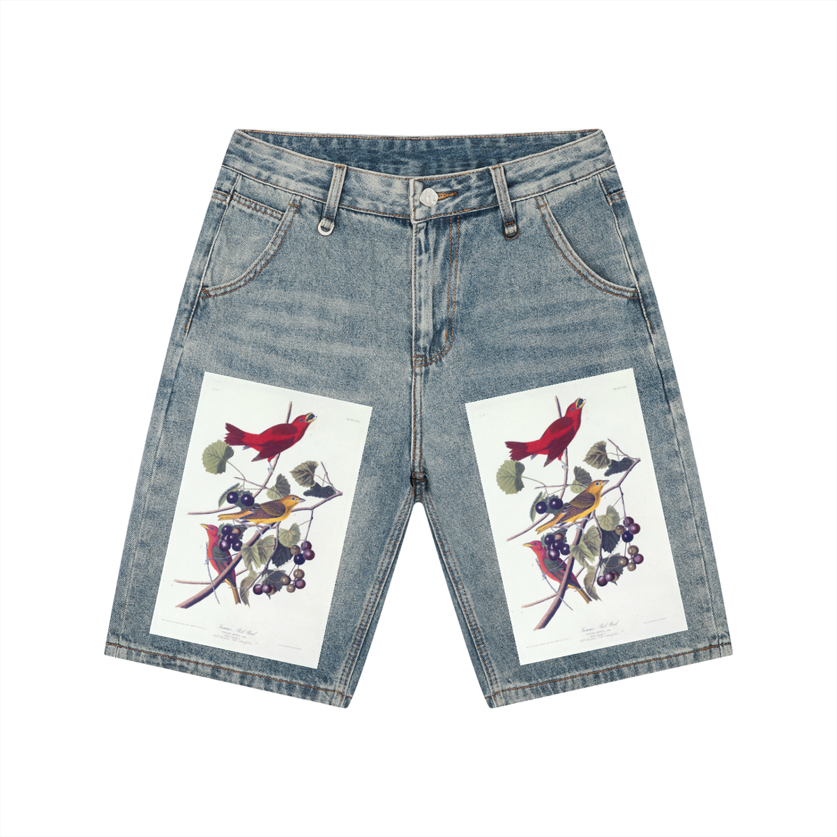Men's Vintage Wash Denim Shorts