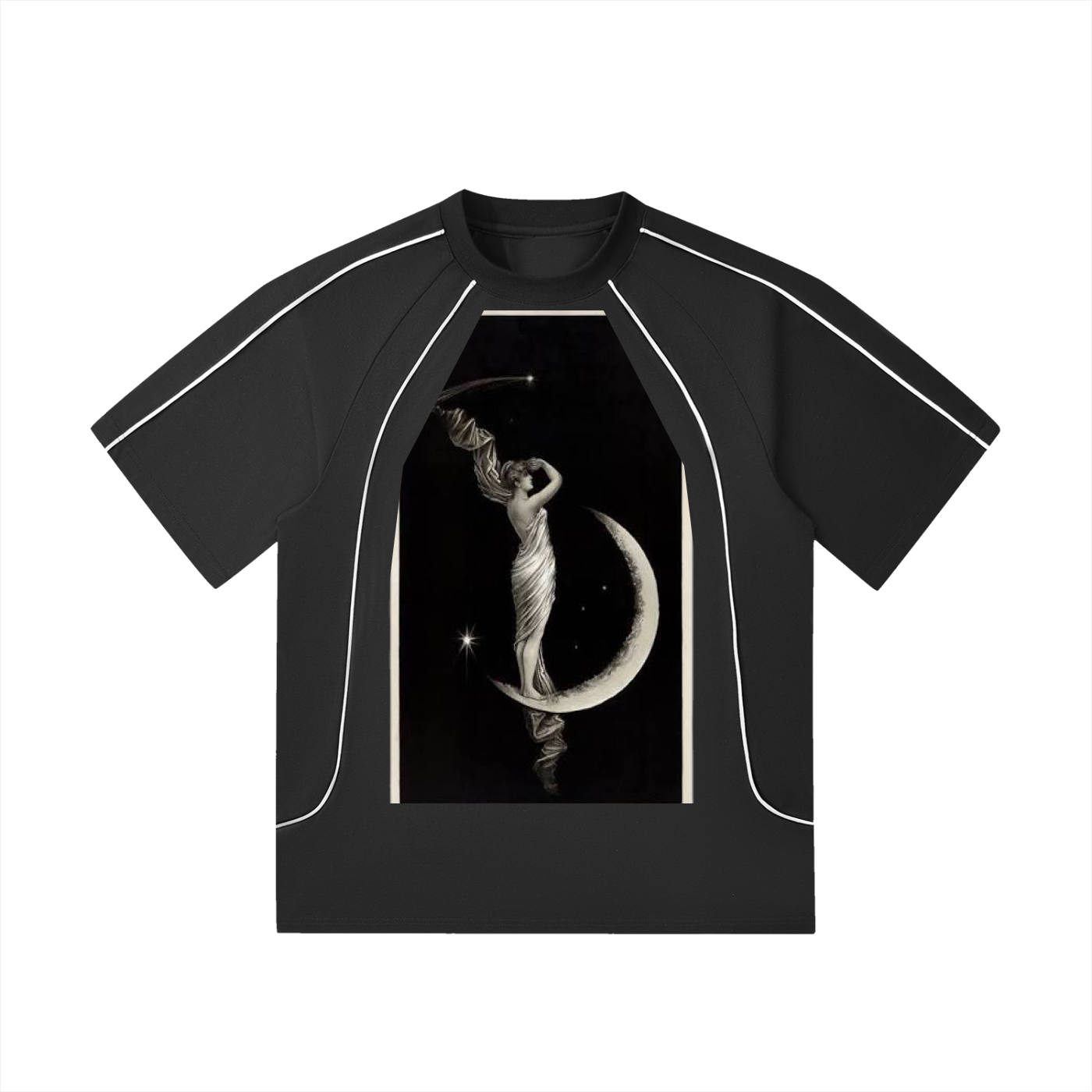 Contrast Stitch Raglan T-Shirt