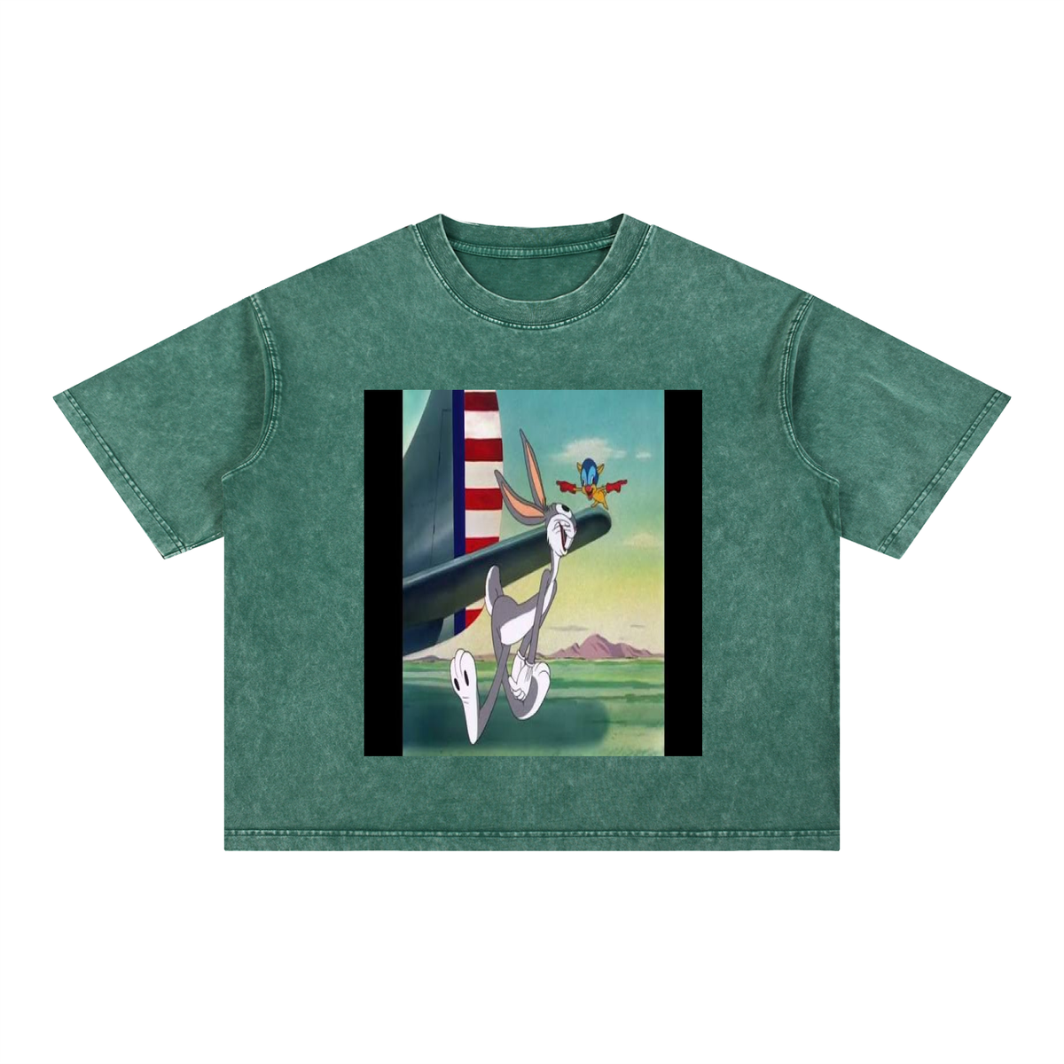 Mineral Wash Boxy Cotton T-Shirt