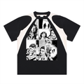 Contrast Panel Cotton T-Shirt