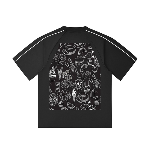 Contrast Stitch Raglan T-Shirt