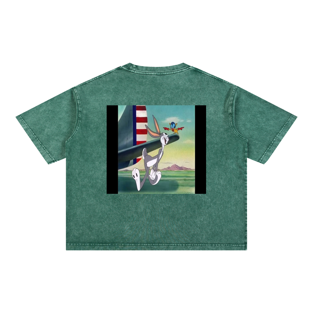Mineral Wash Boxy Cotton T-Shirt