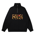 Quarter-Zip Drop Shoulder Sweatshirt