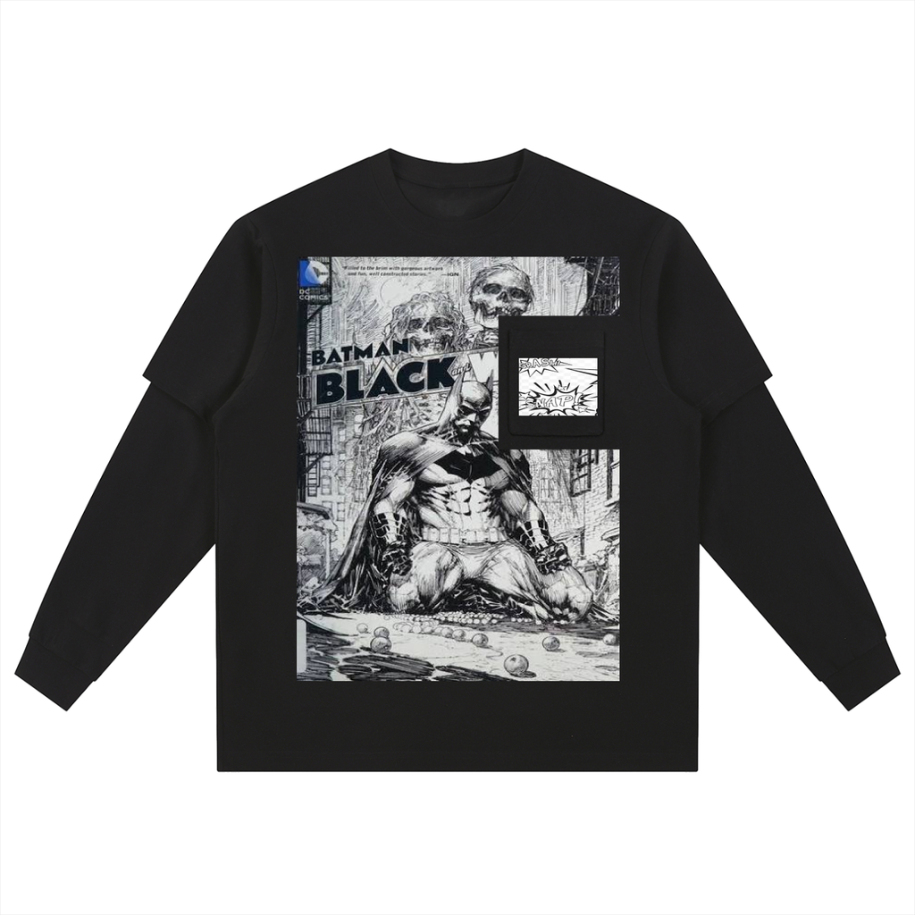 Layered Long Sleeve Oversized Tee