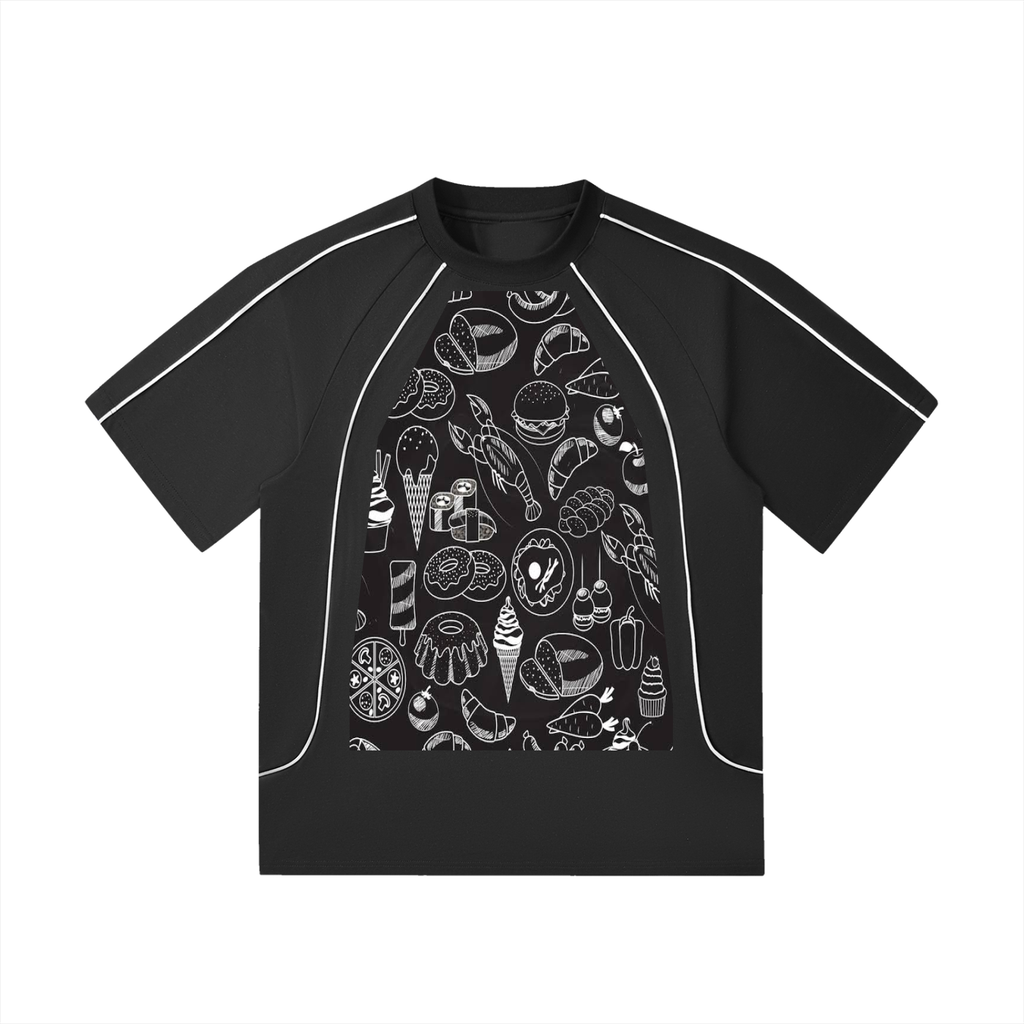 Contrast Stitch Raglan T-Shirt