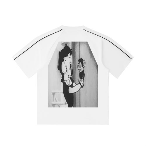 Contrast Stitch Raglan T-Shirt