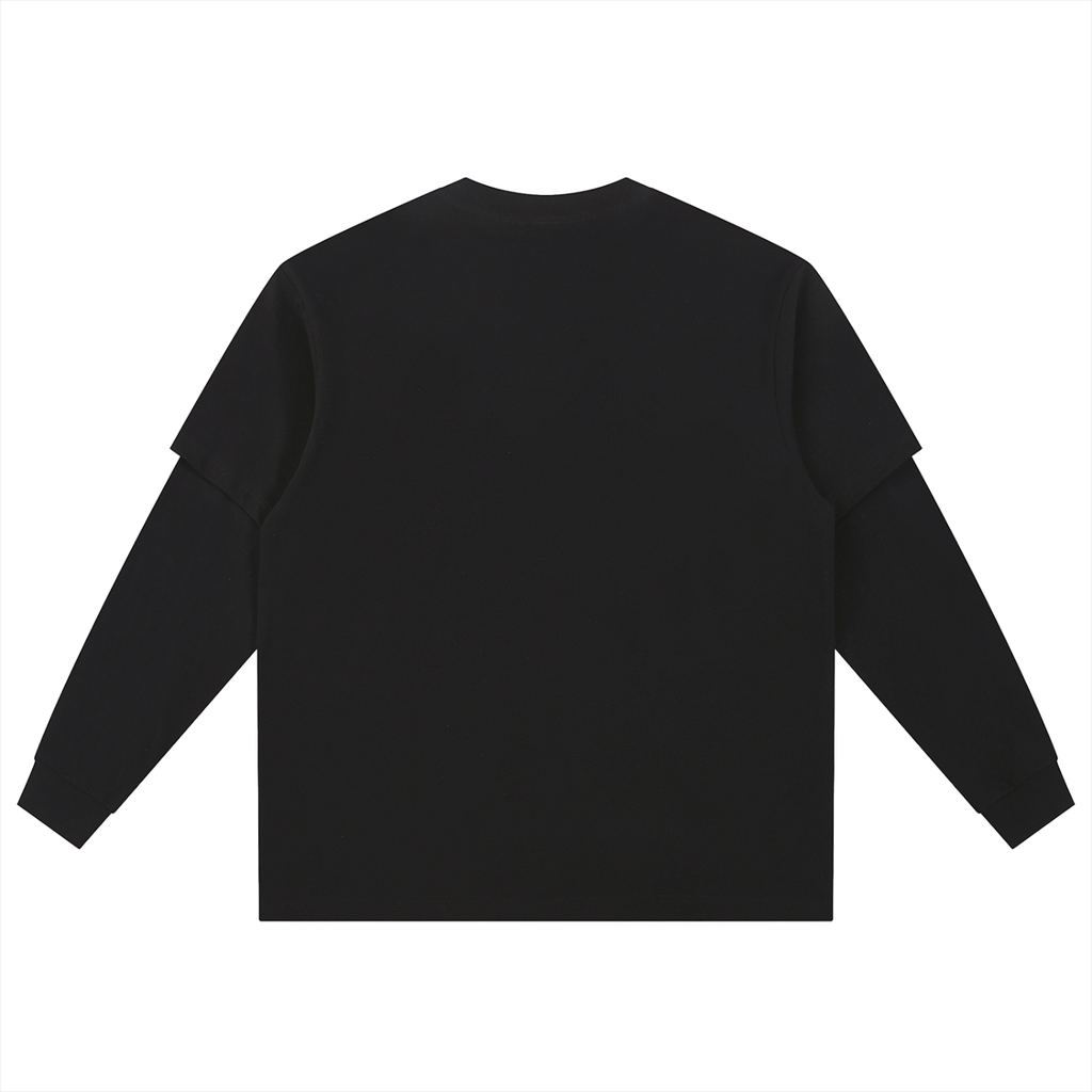 Layered Long Sleeve Oversized Tee